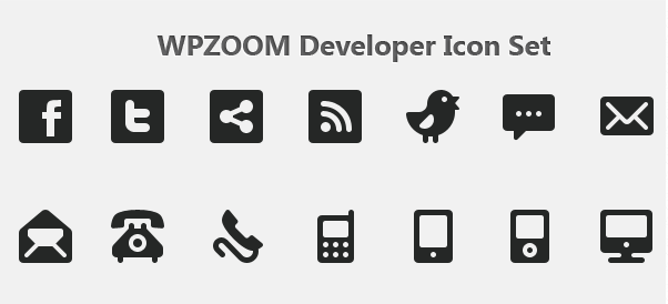 New Freebie: WPZOOM Developer Icon Set (154 free icons) - WPZOOM
